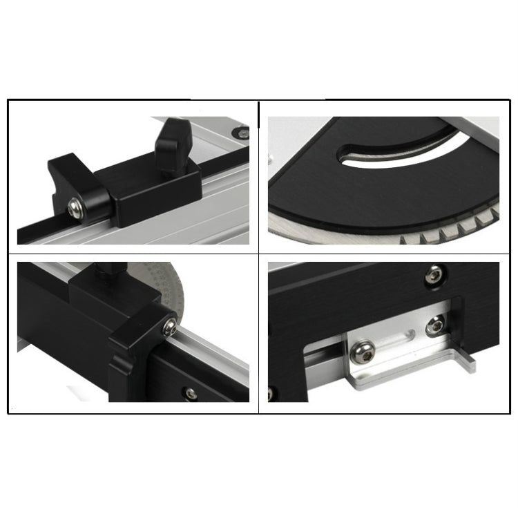 Woodworking Pusher Slide Ruler Woodworking Table Saw Measuring Tool, Single Tenon, Aluminum Handle, Copper Handle, Aluminum Handle + Tenon, Aluminum Handle + Tenon + Limit, Copper Handle + Tenon + Limit, Aluminum Handle + 450mm ＋ Limit�����������������...