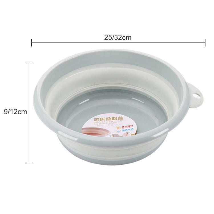 Folding Washbasin Outdoor Travel Portable Washtub, 9x25cm, 12x32cm