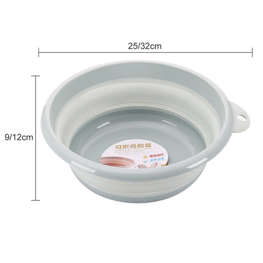 Folding Washbasin Outdoor Travel Portable Washtub, 9x25cm, 12x32cm