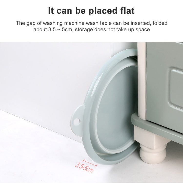Folding Washbasin Outdoor Travel Portable Washtub, 9x25cm, 12x32cm