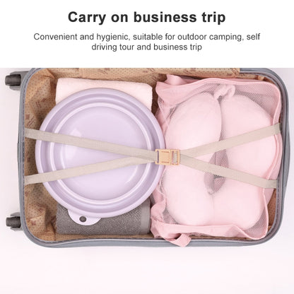 Folding Washbasin Outdoor Travel Portable Washtub, 9x25cm, 12x32cm
