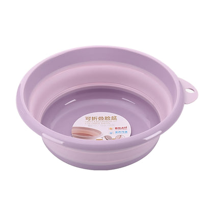 Folding Washbasin Outdoor Travel Portable Washtub, 9x25cm, 12x32cm
