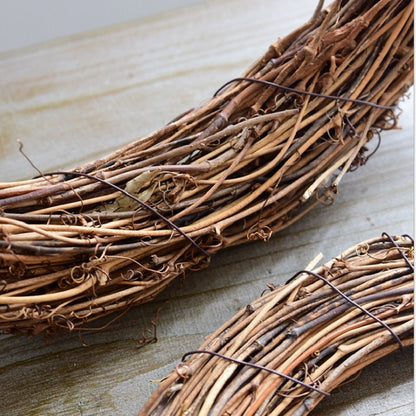 2 PCS Tree Vine Christmas Wreath DIY Rattan Garden Decoration Rattan Window Decoration