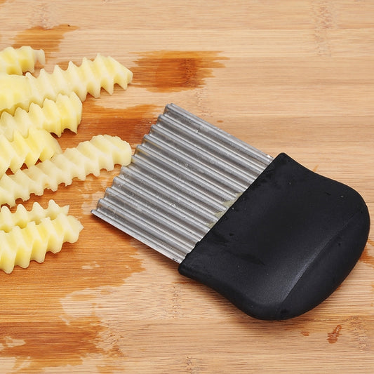 French Fries Cut Stainless Steel Saw Blade Serrated Cutter Fruit and Vegetable Tools Wave Knife Kitchen Equipment Accessories, Style 3