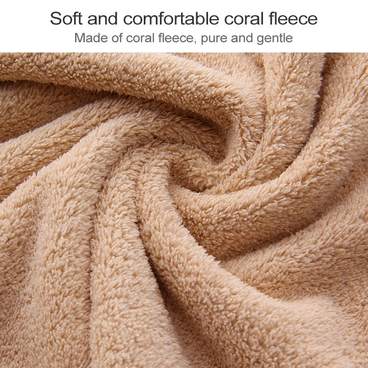 Cut Edge Towel Bath Towel Wavy Edge High Density Coral Fleece Super Absorbent Quick-drying, 70 ×140 cm, 35 × 75cm