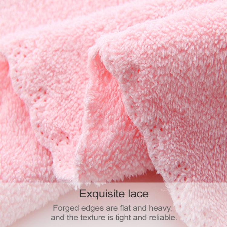Cut Edge Towel Bath Towel Wavy Edge High Density Coral Fleece Super Absorbent Quick-drying, 70 ×140 cm, 35 × 75cm