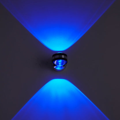 LED Up And Down Light Wall Light Double-Sided Crystal Aluminum Lights Upper Outlet, 2W (Yellow Light), 2W (Blue Light), 2W (Green Light), 2W (Purple Light), 2W (Mixed Color Light), 6W (Red Light), 6W (Yellow Light), 6W (Blue Light), 6W (Green Light)���...