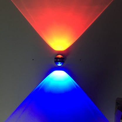 LED Up And Down Light Wall Light Double-Sided Crystal Aluminum Lights Upper Outlet, 2W (Yellow Light), 2W (Blue Light), 2W (Green Light), 2W (Purple Light), 2W (Mixed Color Light), 6W (Red Light), 6W (Yellow Light), 6W (Blue Light), 6W (Green Light)���...