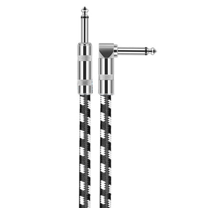 1 Straight Head +1 Elbow Head 6.35mm Guitar Cable Oxygen-Free Copper Core TS Large Two-core Cable