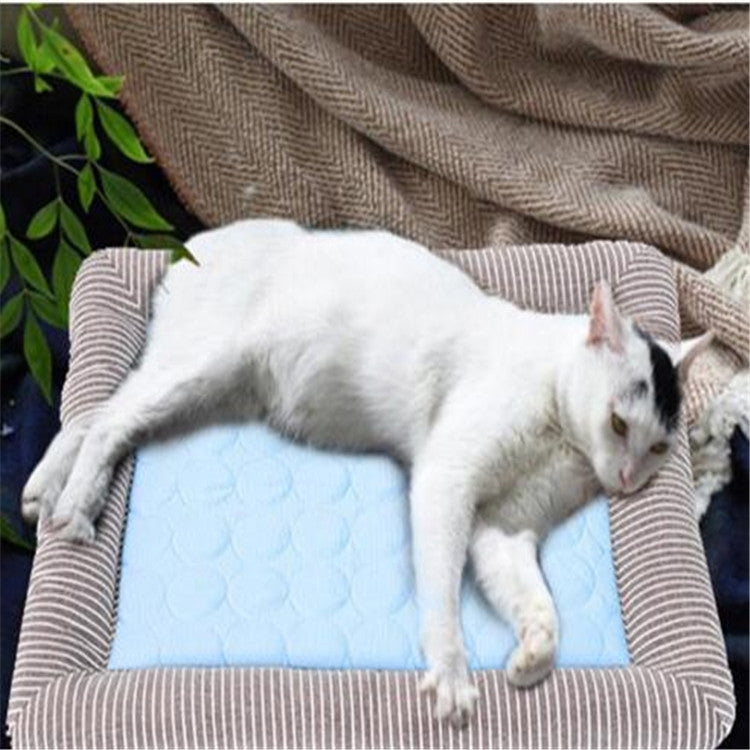 Summer Ice Silk Nest Pads Small and Medium-sized Multifunctional Cool Pet Nest Dog Cat Pad, S, M, L