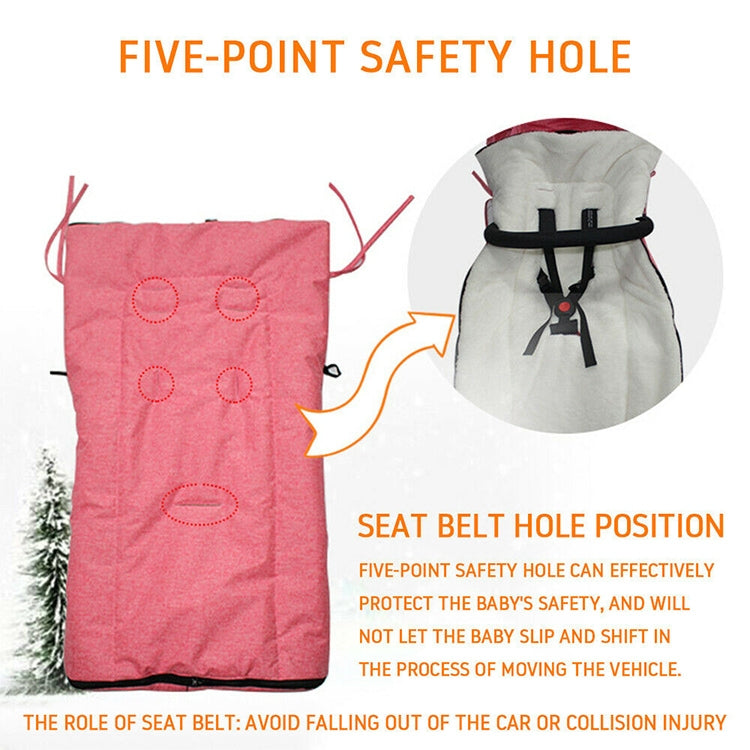 Baby Stroller Sleeping Bag Autumn and Winter Windproof Warm Foot Cover Baby Stroller