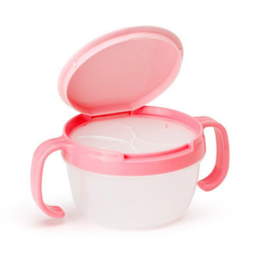 Baby Products Anti-sprinkling Design Baby Double Handle Biscuit Small Bowl Snack Cup