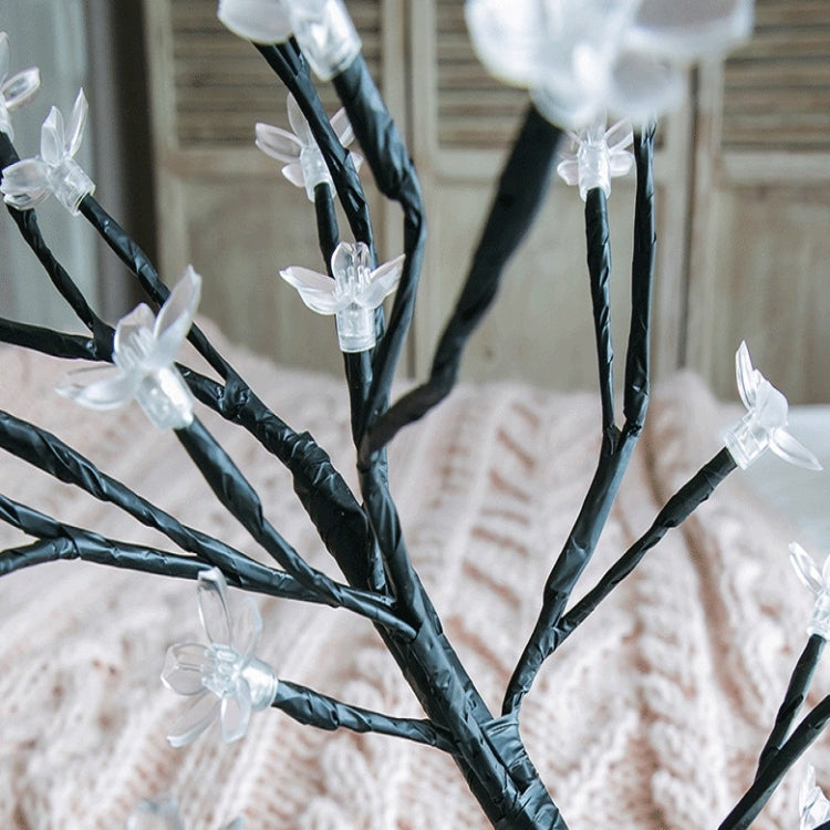 Cherry Tree Lamp Table Lamp Room Layout Decoration Creative Bedside Night Light Gift, 24 Lights Bauhinia Black Tree, 36 Lights Bauhinia Black Tree, 48 Lights Bauhinia Black Tree, 24 Lights Fiber Optic Black tree, 36 Lights Fiber Optic Black tree�������...