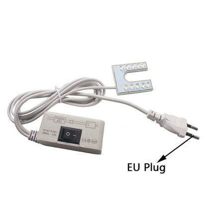 LED Sewing Machine Light U-shaped Bright Magnet Work Energy Saving Light, EU Plug, US Plug