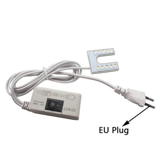 LED Sewing Machine Light U-shaped Bright Magnet Work Energy Saving Light, EU Plug, US Plug