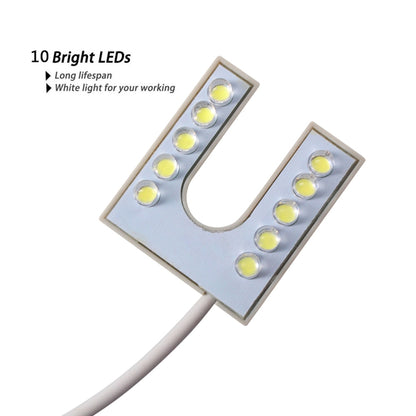 LED Sewing Machine Light U-shaped Bright Magnet Work Energy Saving Light, EU Plug, US Plug