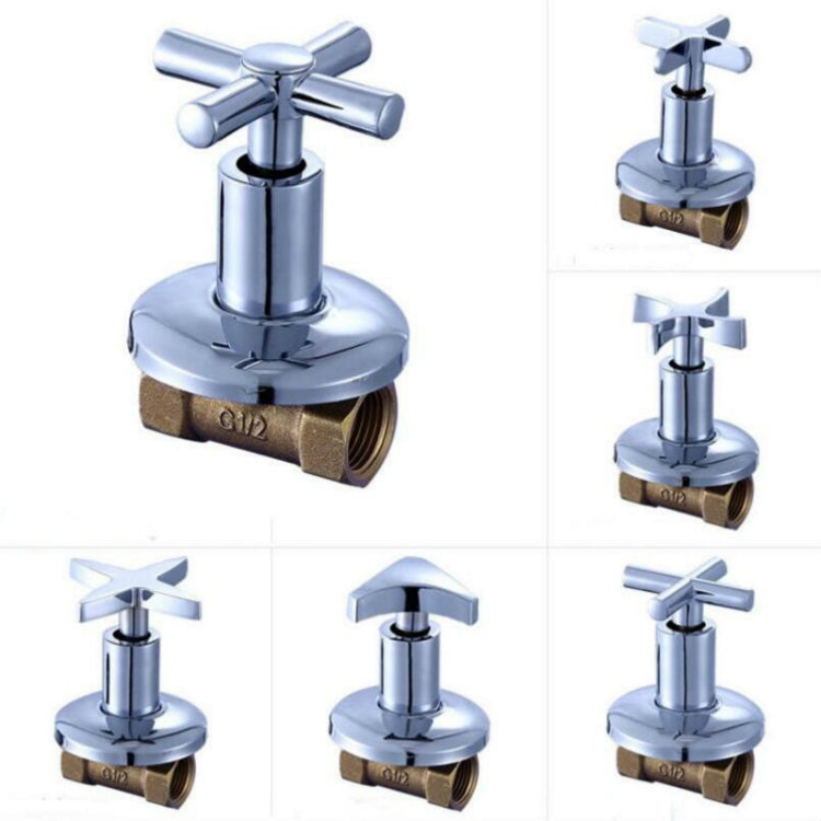Tap Water Switching Valve Water Pipe Main Gate 4 Points Inner Wire Tooth Copper Submerged Valve, 72-0001, 72-0002, 72-0003, 72-0004, 72-0005, 72-0006
