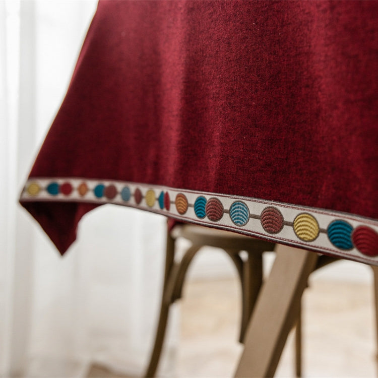 Solid Color Waterproof Tablecloth Linen Rectangular Tablecloth, 130x220cm, 130x240cm, 140x260cm, 130x300cm, 140x220cm, 140x240cm, 140x300cm