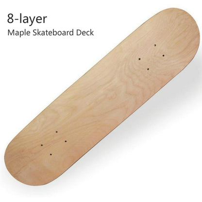 Four-wheeled Skateboard 8-layer Maple Double Raised Skateboard Surface Roughcast Board