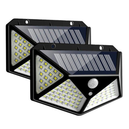 100 مصباح LED خارجي يعمل بالطاقة الشمسية