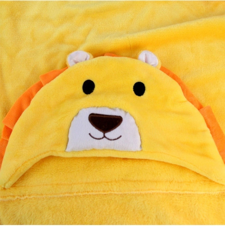 Baby Animal Shape Hooded Cape Bath Towel, 100×75cm