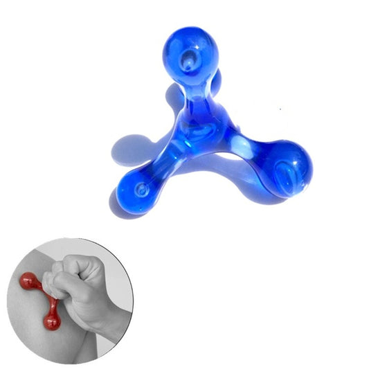 Frog Type Massager Manual Balance Four Ball Massager Waist Massage Ball, Four-ball Blue, Four-ball Green