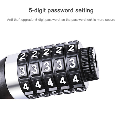 WHEEL UP Bicycle Lock Anti-theft Mountain Bike Password Lock Steel Cable Lock Bicycle Riding Accessories Universal