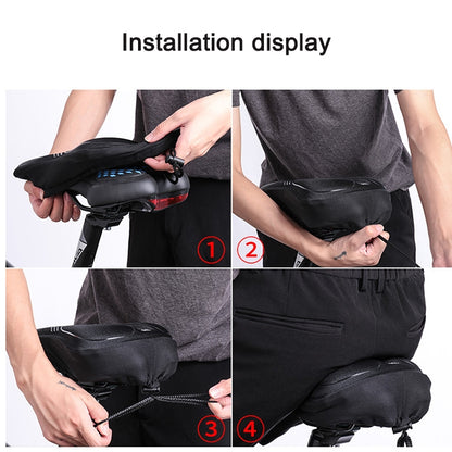 WHEEL UP Mountain Bike Cushion Cover Thicken and Comfortable Soft Bike Widen Sponge Cushion Cover for Four Seasons
