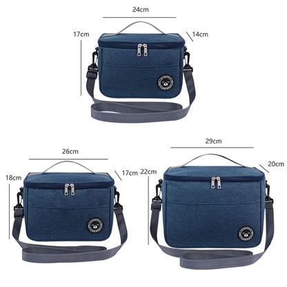 Thermal Lunch Box Bag Durable Waterproof Office Cooler Lunchbox with Strap, S, M, L
