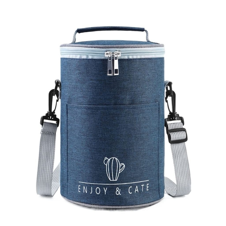 Round Lunch Bag Insulated Lunch Box Foldable & Portable Lunch Tote, L, M, S