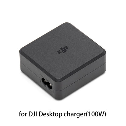 شاحن سطح المكتب الأصلي DJI بقوة 100 وات مع واجهتي إخراج USB-C، شاحن سطح المكتب بقوة 100 وات
