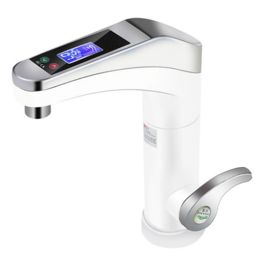 Intelligent Instant Digital Hot Water Faucet Hot and Cold Water Heater, White, Silver Grey