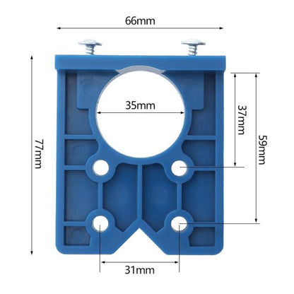 35mm Woodworking Hinge Opening Door Panel Hinge Positioner Punching Installation Auxiliary Tool, Single