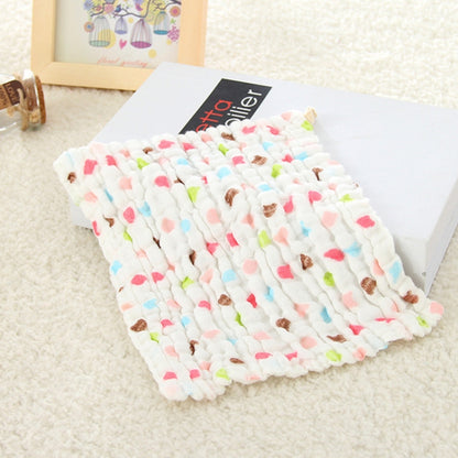 2 PCS Cotton 6-layer Gauze Saliva Towel Medical Seersucker Small Square Scarf