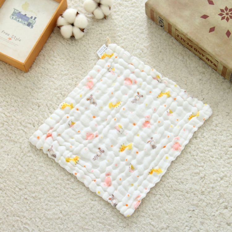 2 PCS Cotton 6-layer Gauze Saliva Towel Medical Seersucker Small Square Scarf
