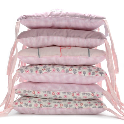 Crib Perimeter Embroidery Bunny Bedding Baby Cotton Anti-collision, 30 x 30 cm