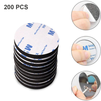 Round EVA Foam Double-sided Adhesive Strong High-viscosity Sponge Sticker, 200 PCS 20x1.5mm, 200 PCS 25x1.5mm, 100 PCS 40x1.5mm, 72 PCS 50x1.5mm, 24 PCS 80x1.5mm