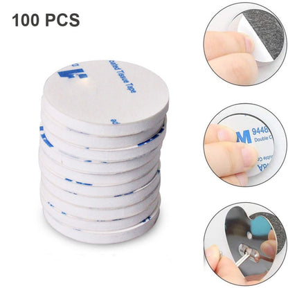 Round EVA Foam Double-sided Adhesive Strong High-viscosity Sponge Sticker, 200 PCS 20x1.5mm, 200 PCS 25x1.5mm, 100 PCS 40x1.5mm, 72 PCS 50x1.5mm, 24 PCS 80x1.5mm