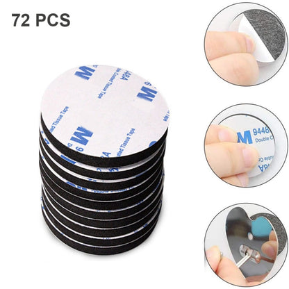 Round EVA Foam Double-sided Adhesive Strong High-viscosity Sponge Sticker, 200 PCS 20x1.5mm, 200 PCS 25x1.5mm, 100 PCS 40x1.5mm, 72 PCS 50x1.5mm, 24 PCS 80x1.5mm