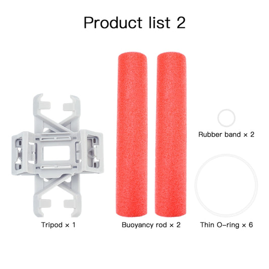 قضيب طفو معدات الهبوط المائية لطائرة DJI Mini 2 RCSTQ، قضيب طفو معدات الهبوط + قضيب طفو