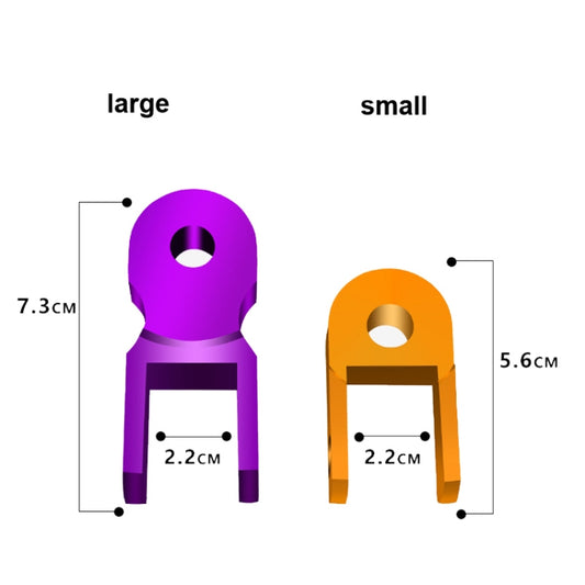 2 Pairs Shock Absorber Extender Height Extension for Motorcycle, Small, Large