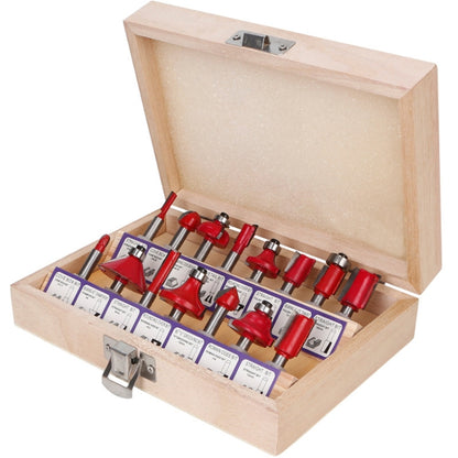 Woodworking Milling Cutter Set Trimming Machine Head Electric Wood Milling Engraving Machine Cutter, Red 1/4 Handle 12PCS, Blue 1/4 Handle 12PCS, Red 1/2 Handle 12PCS, Blue 1/2 Handle 12PCS, Red 1/4 Handle 15PCS, Red 1/2 Handle 15PCS�������������������...
