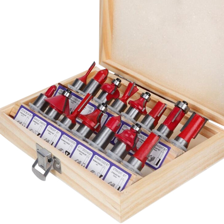Woodworking Milling Cutter Set Trimming Machine Head Electric Wood Milling Engraving Machine Cutter, Red 1/4 Handle 12PCS, Blue 1/4 Handle 12PCS, Red 1/2 Handle 12PCS, Blue 1/2 Handle 12PCS, Red 1/4 Handle 15PCS, Red 1/2 Handle 15PCS�������������������...