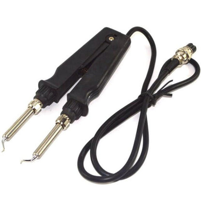 Double Soldering Iron Tweezers 902 Handle Pliers Electric Soldering Iron Clip Soldering Station Accessories, 902