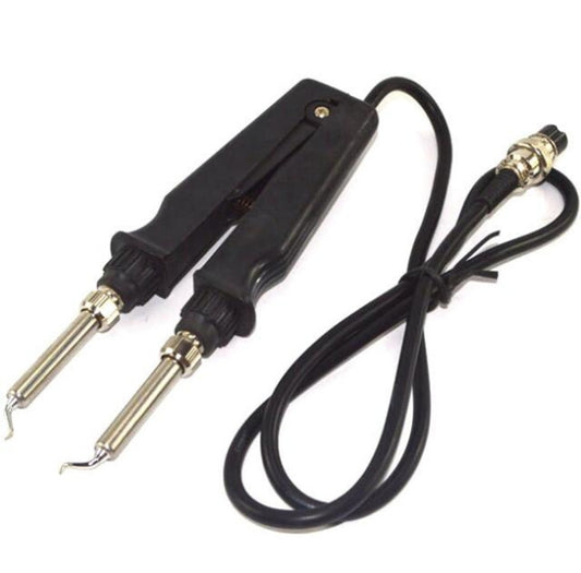Double Soldering Iron Tweezers 902 Handle Pliers Electric Soldering Iron Clip Soldering Station Accessories, 902