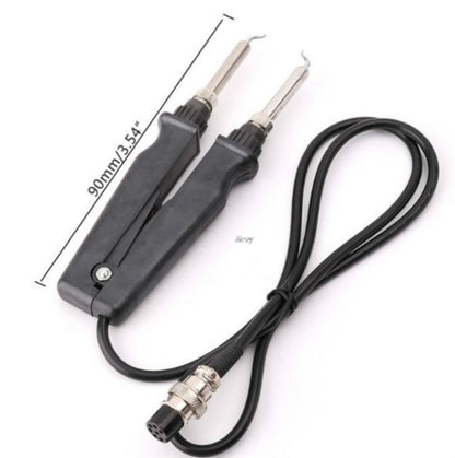 Double Soldering Iron Tweezers 902 Handle Pliers Electric Soldering Iron Clip Soldering Station Accessories, 902
