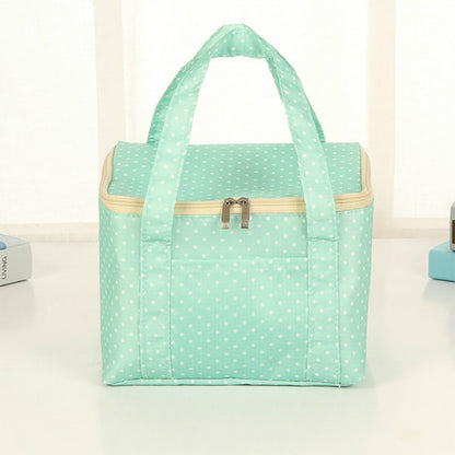 Large Oxford Cloth Insulation Bag Portable Lunch Bag Color Square Outdoor Picnic Bag