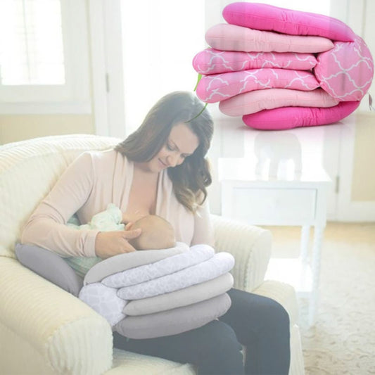 Baby Feeding Pillow Multi-functional Newborn Baby Breastfeeding Artifact Anti-vomiting Crib, Crib Pink, Crib Light Blue, Crib Gray