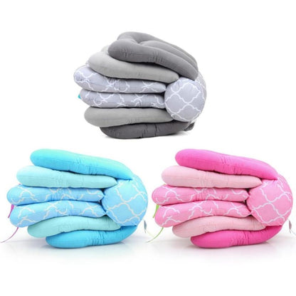 Baby Feeding Pillow Multi-functional Newborn Baby Breastfeeding Artifact Anti-vomiting Crib, Crib Pink, Crib Light Blue, Crib Gray
