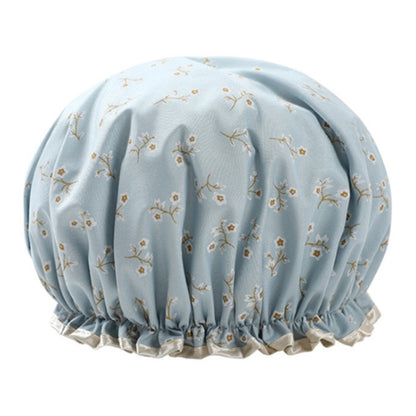Thick Waterproof Bath Hat Double Layer Shower Hair Cover Women Supplies Shower Caps, Size:28cm